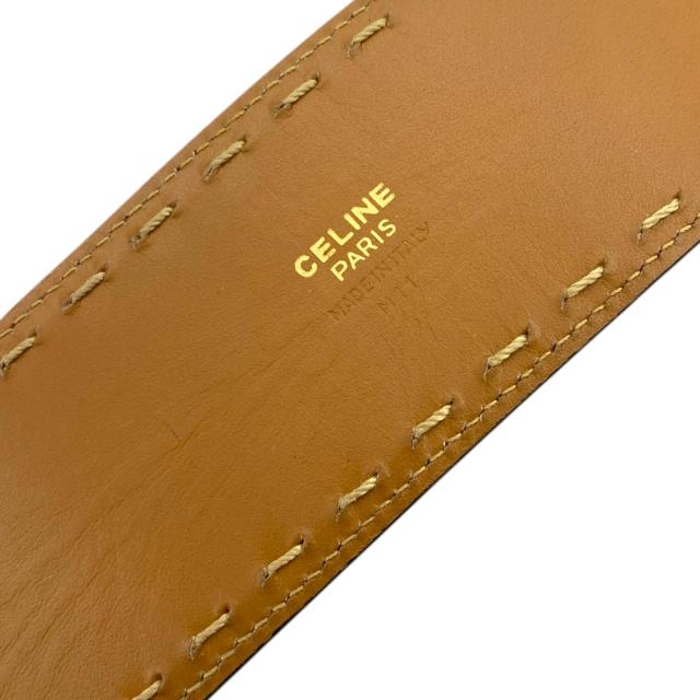 セリーヌ マンテルチェーンベルト アクセサリー チェーン ターンロック レザー ブラック ゴールド金具 [サイズ65] CELINE コーデ アクセント 上品 洗練 高級感 定番 存在感_6