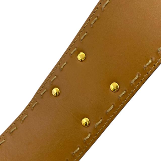 セリーヌ マンテルチェーンベルト アクセサリー チェーン ターンロック レザー ブラック ゴールド金具 [サイズ65] CELINE コーデ アクセント 上品 洗練 高級感 定番 存在感_7