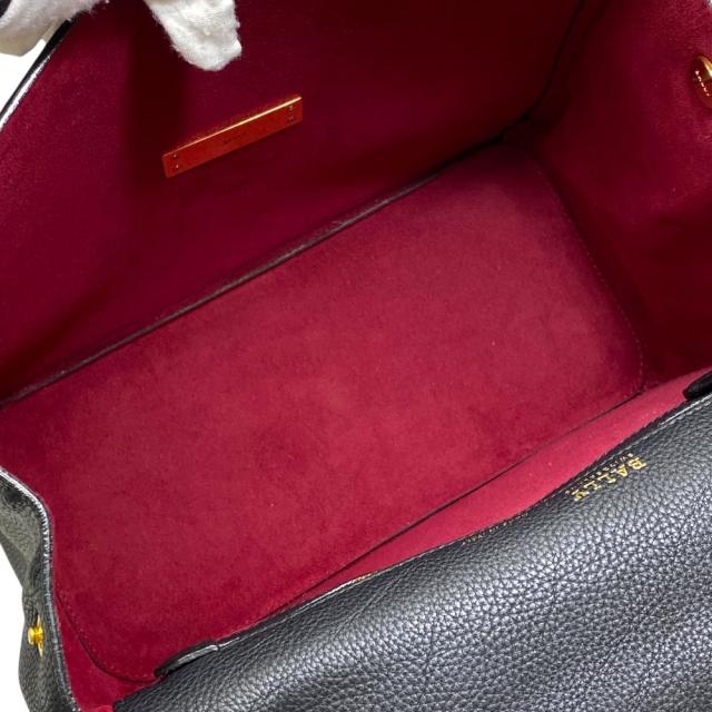 バリー Bターンロック ハンドバッグ ワンハンドル Bロゴ レザー ブラック ゴールド BALLY 通勤 フォーマル エレガント 洗練 上質感 定番_7