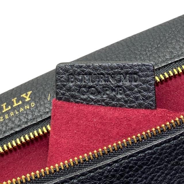 バリー Bターンロック ハンドバッグ ワンハンドル Bロゴ レザー ブラック ゴールド BALLY 通勤 フォーマル エレガント 洗練 上質感 定番_9