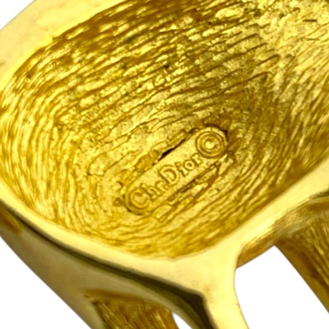 クリスチャン ディオール ネックレス ペンダント トップ チャーム ゾウ 象 エレファント ゴールド GP ラインストーン Christian Dior フォーマル パーティ エレガント 洗練 定番_7