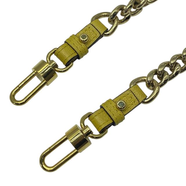 デルボー ショート チェーン ショルダーストラップ アクセサリー ゴールド イエロー レザー DELVAUX 上品 洗練 高級感 エレガント 華やか フォーマル デイリー パーティ ドレスアップ 存在感_1
