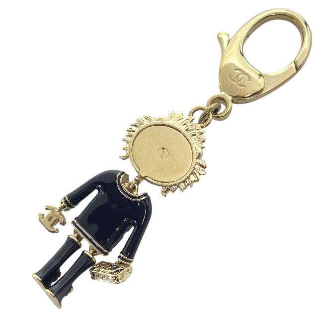 シャネル ライオン チャーム キーホルダー キーリング ココマーク ラインストーン パール ゴールド ブラック B22P CHANEL バッグアクセント 装飾 小物 高級感 上品 洗練 存在感 華やか コレクション_1