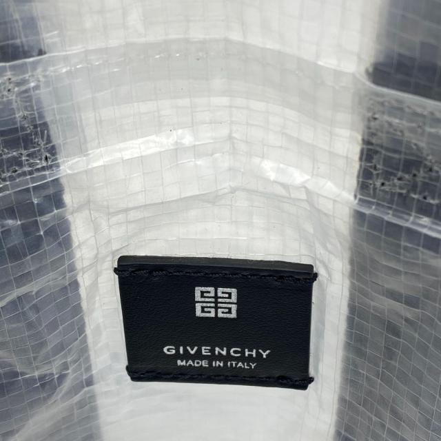 ジバンシィ 2WAY トランスペアレント Gショッパー ミニ トート ショルダーバッグ ブラック クリア ポリエチレン ナイロン GIVENCHY 軽量 実用性 お出かけ カジュアル 洗練 スタイリッシュ 高級感 コンパクト 存在感_5