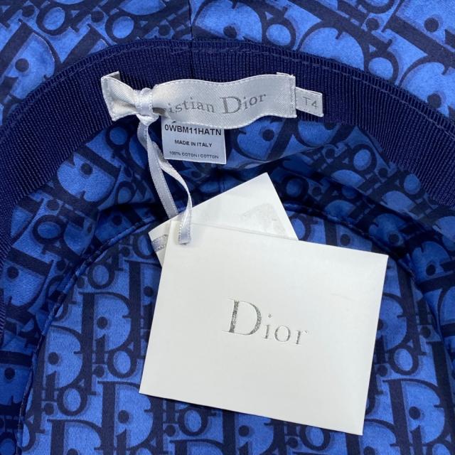 未使用 クリスチャン ディオール バケットハット TEDDY-D ボブハット トロッター オブリーク 帽子 ネイビー Christian Dior[サイズT4] 洗練 上品 高級感 エレガント モダン クラシック 存在感 デイリー カジュアル 長期愛用_6