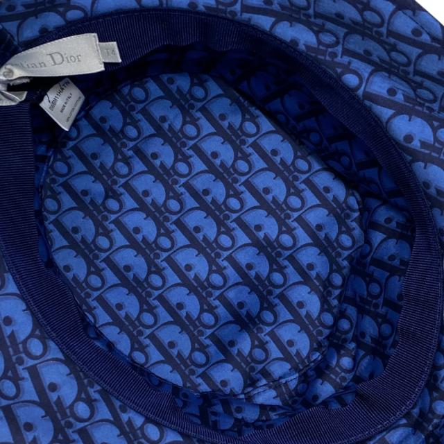 未使用 クリスチャン ディオール バケットハット TEDDY-D ボブハット トロッター オブリーク 帽子 ネイビー Christian Dior[サイズT4] 洗練 上品 高級感 エレガント モダン クラシック 存在感 デイリー カジュアル 長期愛用_7