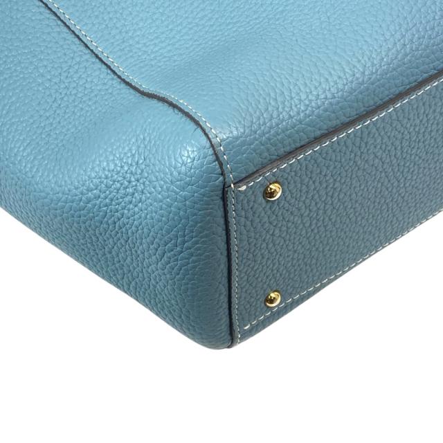 ペレボルサ トートバッグ レネット ハンドバッグ ロゴ ブルー レザー reinette PELLE BORSA 洗練 上品 高級感 エレガント 軽量 収納力 スマート デイリー ビジネス フォーマル 長期愛用_2