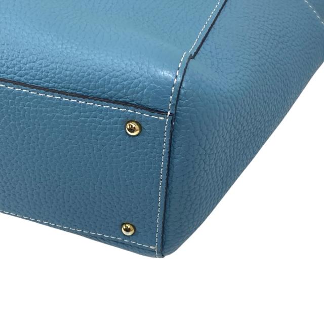 ペレボルサ トートバッグ レネット ハンドバッグ ロゴ ブルー レザー reinette PELLE BORSA 洗練 上品 高級感 エレガント 軽量 収納力 スマート デイリー ビジネス フォーマル 長期愛用_3