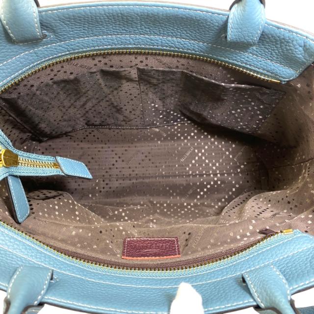 ペレボルサ トートバッグ レネット ハンドバッグ ロゴ ブルー レザー reinette PELLE BORSA 洗練 上品 高級感 エレガント 軽量 収納力 スマート デイリー ビジネス フォーマル 長期愛用_6