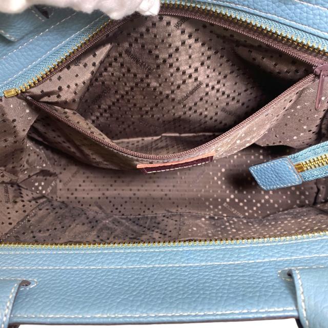 ペレボルサ トートバッグ レネット ハンドバッグ ロゴ ブルー レザー reinette PELLE BORSA 洗練 上品 高級感 エレガント 軽量 収納力 スマート デイリー ビジネス フォーマル 長期愛用_7