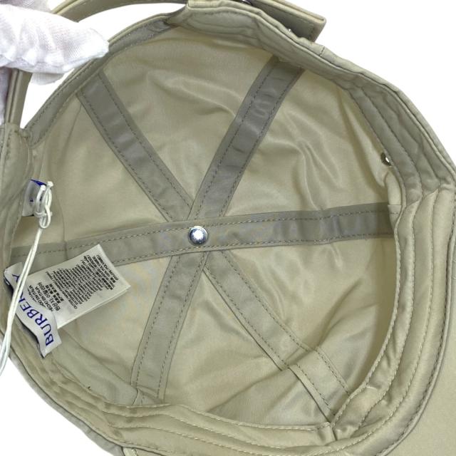 未使用 バーバリー ベースボールキャップ 帽子 ロゴ 撥水 ナイロン ベージュ 8077018 BURBERRY (サイズL) 未使用 機能性デザイン カジュアルコーデ アウトドア対応_7
