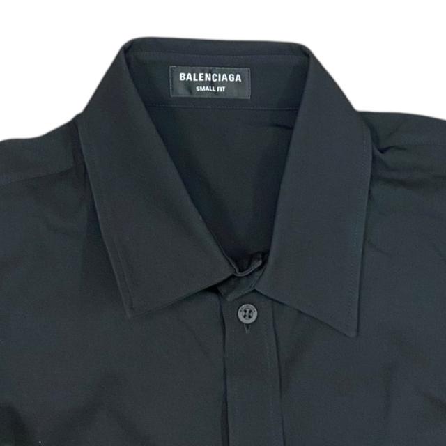 未使用 バレンシアガ シャツ ロングスリーブ 長袖　ブラック ウール メンズ BALENCIAGA [サイズ37] 未使用 上品印象 きれいめコーデ 洗練スタイル_4