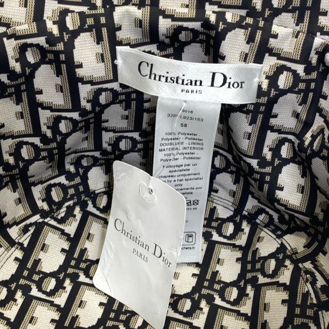 未使用 ディオール TEDDY-D オブリーク トロッター バケットハット 帽子 リバーシブル カーキ 32PFL923I153 Christian Dior(サイズ58) エレガント 上品 高級感 洗練 スタイリッシュ コーデアクセント_7