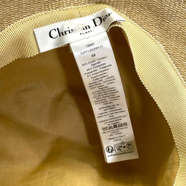 未使用 ディオール D-Bobby バケットハット ボブハット 帽子 フラワー ベージュ マルチカラー 32PFL923X175 Christian Dior(サイズ58) エレガント 上品 華やか 高級感 洗練 スタイリッシュ コーデアクセント_6