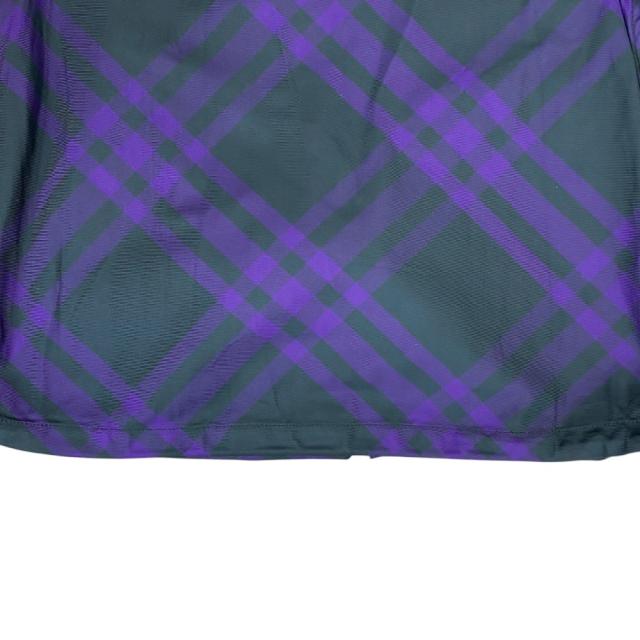 未使用 バーバリー ジャケット ジップアップ パーカー フーディ フーデッド チェック ナイロン パープル 8079011 BURBERRY [サイズXS] 未使用 軽量デザイン カジュアルコーデ アウトドア対応_8