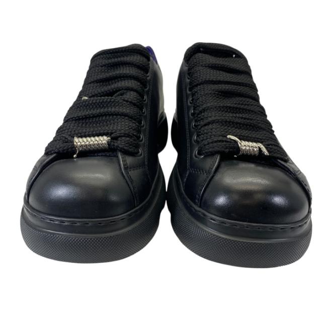 美品 バーバリー レンジャー スニーカー シューズ フラット レース ブラック ブルーBURBERRY [サイズ41 約26cm] 高級感演出 ストリート映え コーデ主役 洗練スタイル_1