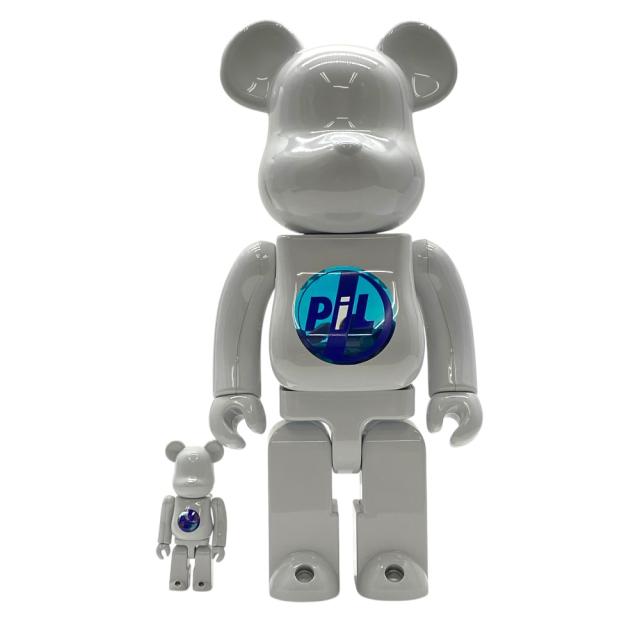 ベアブリック PiL CHROME Ver. 100％ & 400％ ピル クローム版 メディコムトイ インテリア オブジェ ホワイト ブルー BE@RBRICK エレガント 上品 高級感 洗練 スタイリッシュ コレクション