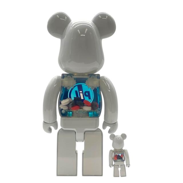 ベアブリック PiL CHROME Ver. 100％ & 400％ ピル クローム版 メディコムトイ インテリア オブジェ ホワイト ブルー BE@RBRICK エレガント 上品 高級感 洗練 スタイリッシュ コレクション_1
