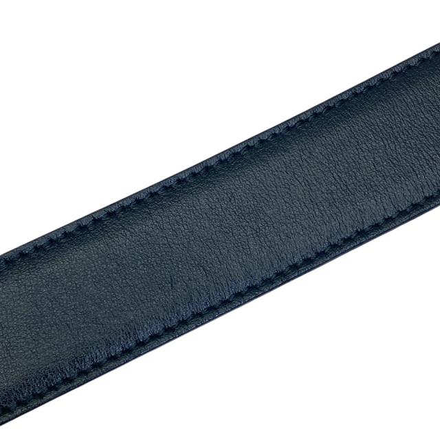 グッチ ホースビット ベルト レザー ロゴ シルバー金具 ブラック