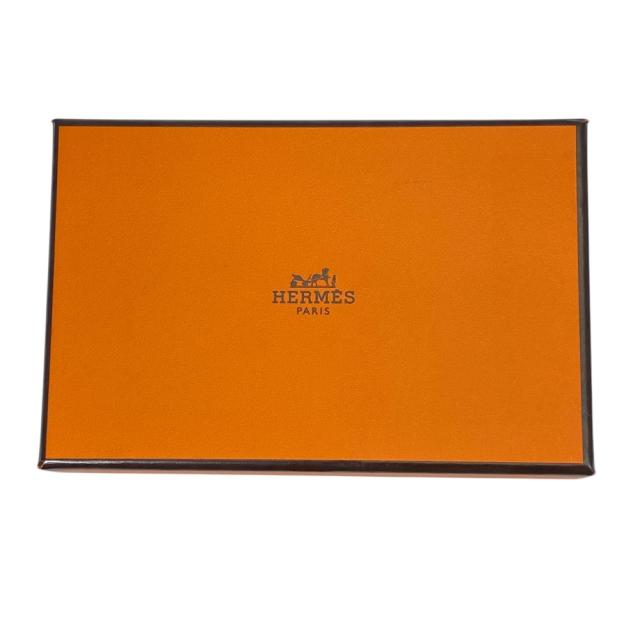 美品 エルメス カルヴィ デュオ コインケース カードケース パスケース ミニ 財布 グリメイヤー グレー B刻印 HERMES 上品 洗練 高級感 軽量 実用性 存在感_9