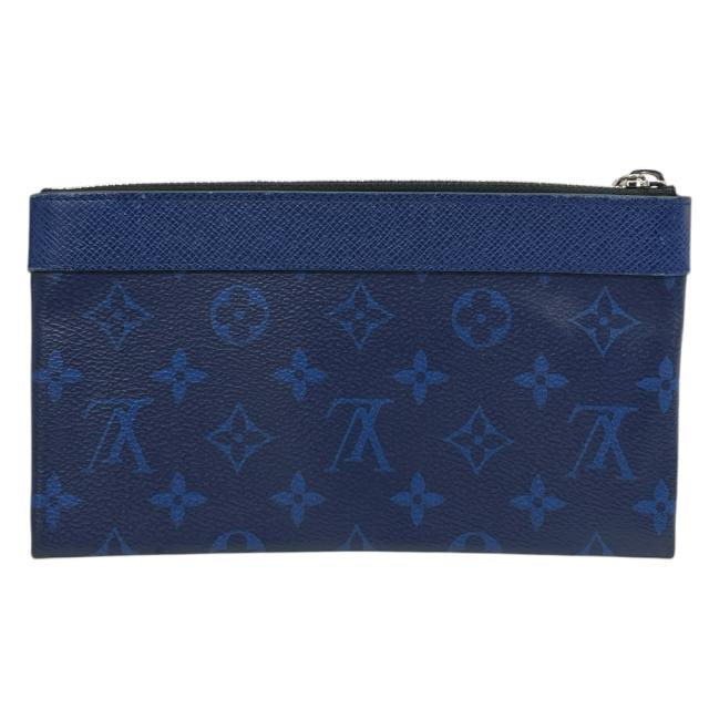 ルイ ヴィトン ポシェットディスカバリーPM フラット ポーチ タイガラマ モノグラム キャンバス レザー ブルー M30278LOUIS VUITTON 上品 高級感 洗練 コンパクト 実用的 ミニマル 使いやすい デイリー スタイリッシュ 持ち運び便利 長く使える_1