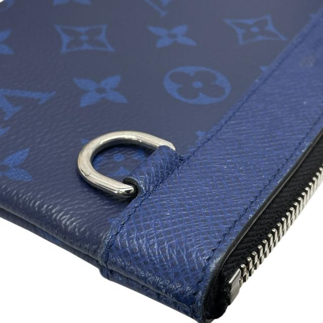 ルイ ヴィトン ポシェットディスカバリーPM フラット ポーチ タイガラマ モノグラム キャンバス レザー ブルー M30278LOUIS VUITTON 上品 高級感 洗練 コンパクト 実用的 ミニマル 使いやすい デイリー スタイリッシュ 持ち運び便利 長く使える_3