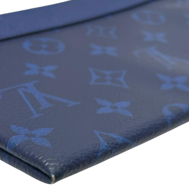 ルイ ヴィトン ポシェットディスカバリーPM フラット ポーチ タイガラマ モノグラム キャンバス レザー ブルー M30278LOUIS VUITTON 上品 高級感 洗練 コンパクト 実用的 ミニマル 使いやすい デイリー スタイリッシュ 持ち運び便利 長く使える_4