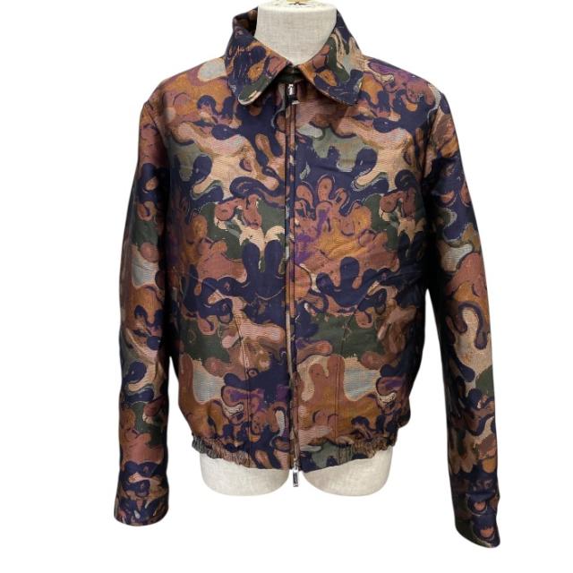 未使用 ディオール×ピータードイグ ライト カモフラージュ ブルゾン ジャケット マルチカラー 143C402A5336 DIOR×PETER DOIG(サイズ48) 上品 高級感 洗練 存在感 個性的 トレンド感 モード スタイリッシュ コーデ映え ラグジュアリー 長く使える