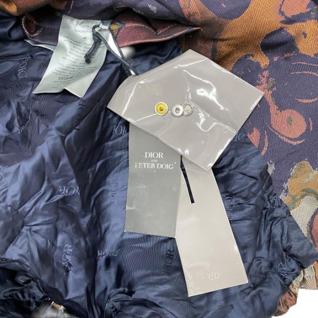 未使用 ディオール×ピータードイグ ライト カモフラージュ ブルゾン ジャケット マルチカラー 143C402A5336 DIOR×PETER DOIG(サイズ48) 上品 高級感 洗練 存在感 個性的 トレンド感 モード スタイリッシュ コーデ映え ラグジュアリー 長く使える_8