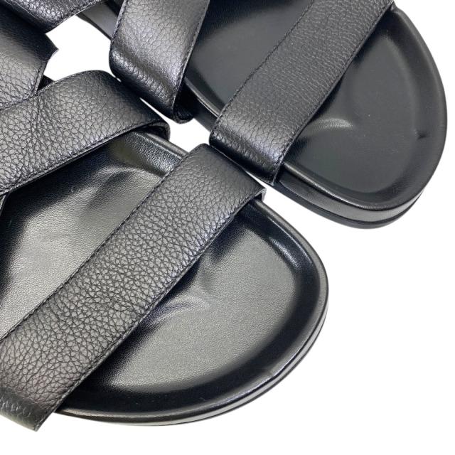 ルイヴィトン ミラボー ミュール フラット スライド サンダル LVロゴ ブラック 黒 FD0197 LOUIS VUITTON[サイズ8 1/2(約27.5cm)] 上品 洗練 快適 軽量 夏 定番 高級感 履きやすい スタイリッシュ カジュアル ラグジュアリー_5