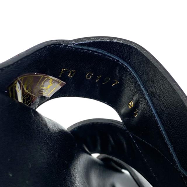 ルイヴィトン ミラボー ミュール フラット スライド サンダル LVロゴ ブラック 黒 FD0197 LOUIS VUITTON[サイズ8 1/2(約27.5cm)] 上品 洗練 快適 軽量 夏 定番 高級感 履きやすい スタイリッシュ カジュアル ラグジュアリー_8