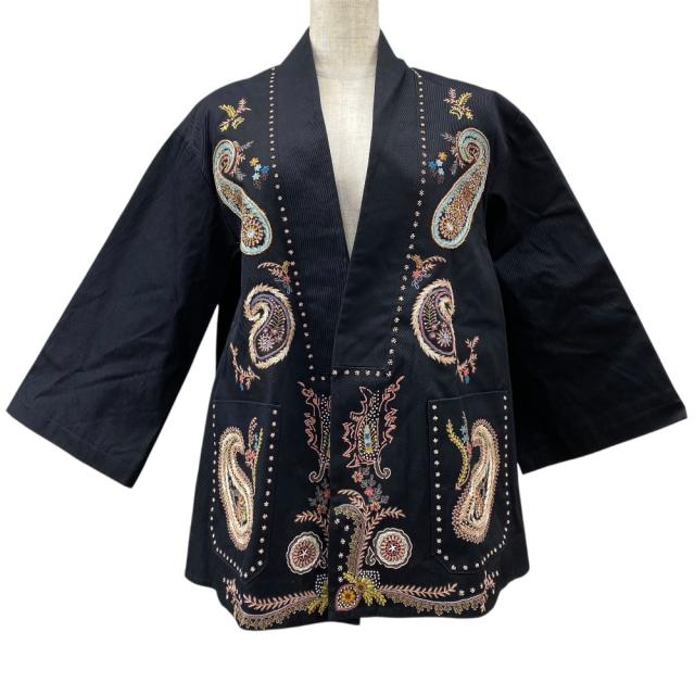 ディオール ペイズリー ジャケット ノーカラージャケット カーディガン ブラック マルチカラー 1E7M15X3218 Christian Dior[サイズ38] 上品 洗練 高級感 エレガント フォーマル スタイリッシュ カジュアル トレンド 万能