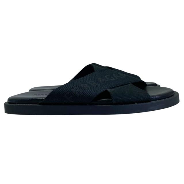 フェラガモ FENICE TEX クロス ストラップ サンダル シューズ ブラック ロゴ 763204 Salvatore Ferragamo[サイズ6(約25cm)] 上品 洗練 快適 定番 高級感 スタイリッシュ カジュアル トレンド_4