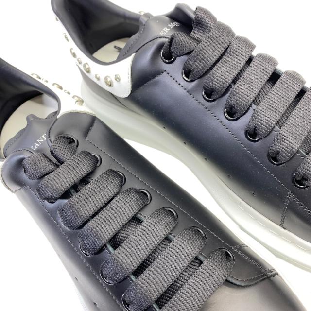未使用 アレキサンダーマックイーン スタッズ ローカット スニーカー ロゴ ホワイト ブラック Alexander McQueen [サイズ46(約31cm)]上品 洗練 快適 軽量 定番 高級感 スタイリッシュ カジュアル_5