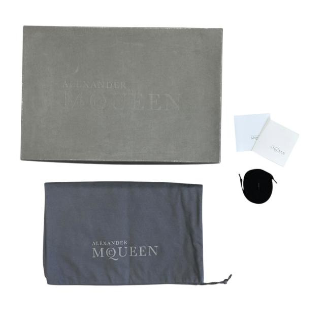 未使用 アレキサンダーマックイーン スタッズ ローカット スニーカー ロゴ ホワイト ブラック Alexander McQueen [サイズ46(約31cm)]上品 洗練 快適 軽量 定番 高級感 スタイリッシュ カジュアル_9