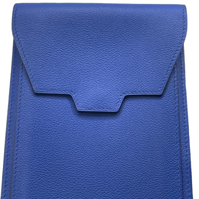 エルメス ウエストポーチ ウエストバッグ ポーチ マルチケース レザー ブルー D刻印 HERMES 上品 洗練 高級感 コンパクト 軽量 実用性 定番 スタイリッシュ カジュアル トレンド_4