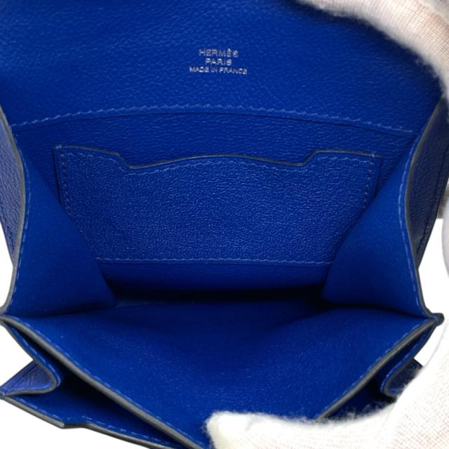 エルメス ウエストポーチ ウエストバッグ ポーチ マルチケース レザー ブルー D刻印 HERMES 上品 洗練 高級感 コンパクト 軽量 実用性 定番 スタイリッシュ カジュアル トレンド_5