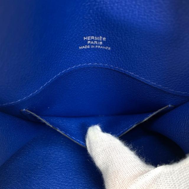 エルメス ウエストポーチ ウエストバッグ ポーチ マルチケース レザー ブルー D刻印 HERMES 上品 洗練 高級感 コンパクト 軽量 実用性 定番 スタイリッシュ カジュアル トレンド_6