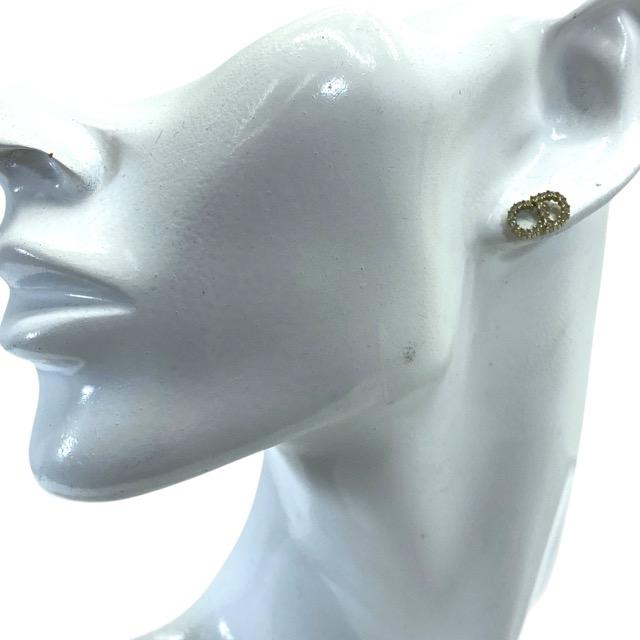 ディオール Clair D Lune クレール ディー リュヌ ピアス アクセサリー ジュエリー ロゴ メタル ラインストーン ゴールド Christian Dior 上品 洗練 高級感 エレガント 華やか スタイリッシュ カジュアル トレンド 万能_7