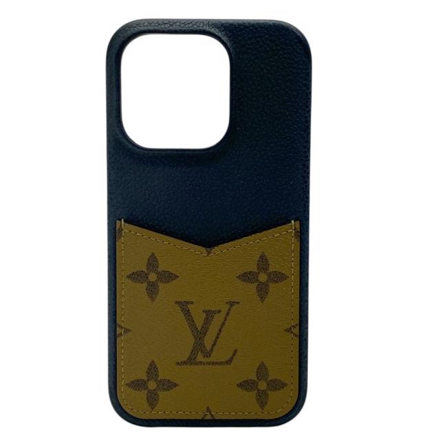 ルイヴィトン iPhone15Pro モノグラム バンパー iPhoneケース スマホケース モノグラム レザー ブラウン M82889 LOUIS VUITTON 上品 洗練 高級感 スタイリッシュ 軽量 実用性 定番 カジュアル トレンド 万能