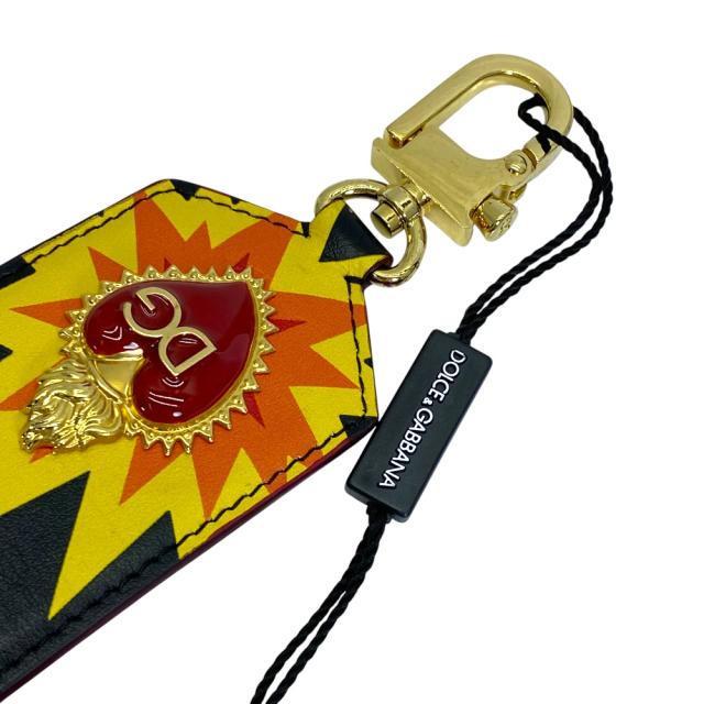 未使用 ドルチェ＆ガッバーナ バッグ ストラップ アクセサリー ブラック ゴールド スタッズ ハート DOLCE&amp;GABBANA 付け替え カスタマイズ アレンジ 個性的 スタイリッシュ 洗練 上品_1