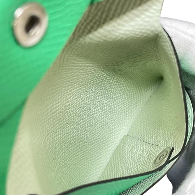 エルメス バスティア コインケース コインパース 小銭入れ レザー グリーン B刻印 HERMES 上品 洗練 高級感 シンプル 定番 人気 日常使い_5