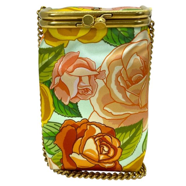 サンローラン チェーン ワンショルダーバッグ YSL ロゴ 花 フラワー ゴールド マルチカラー 692625 SAINT LAURENT 上品 洗練 高級感 シンプル 定番 人気 日常使い