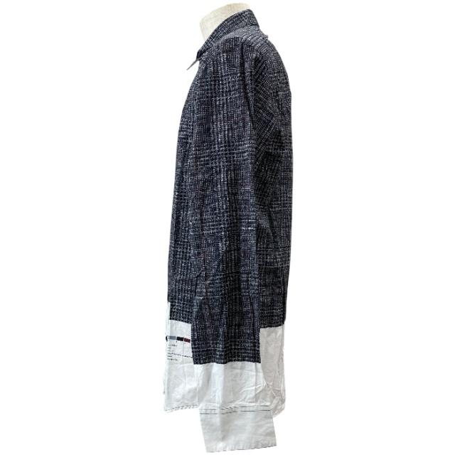 ドルチェ&ガッバーナ ドレスシャツ 長袖 シャツ 千鳥格子 ブラック グレー ホワイト コットン DOLCE&GABBANA(サイズ41/16) 上品 洗練 高級感 シンプル 定番 人気 日常使い_1