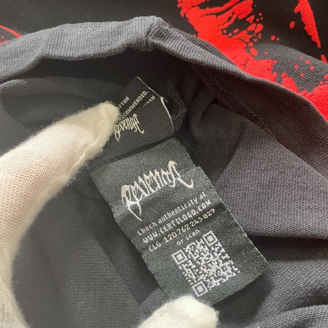 【新品/海外限定モデル】 リベンジ X キル アウトラインTシャツ 半袖 ハンズロゴ バックロゴ プリント カットソー ブラック レッド Revenge [サイズL] ストリート カジュアル デイリー 人気 定番 洗練 存在感 個性的 トレンド 快適 汎用性_4