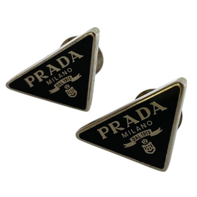 PRADA プラダ ピアス ジュエリー 1JO720 2DSP アクセサリー トライアングルロゴ 三角ロゴ Ag925 SV925 シルバー　 エレガント モード 洗練 高級感 スタイリッシュ