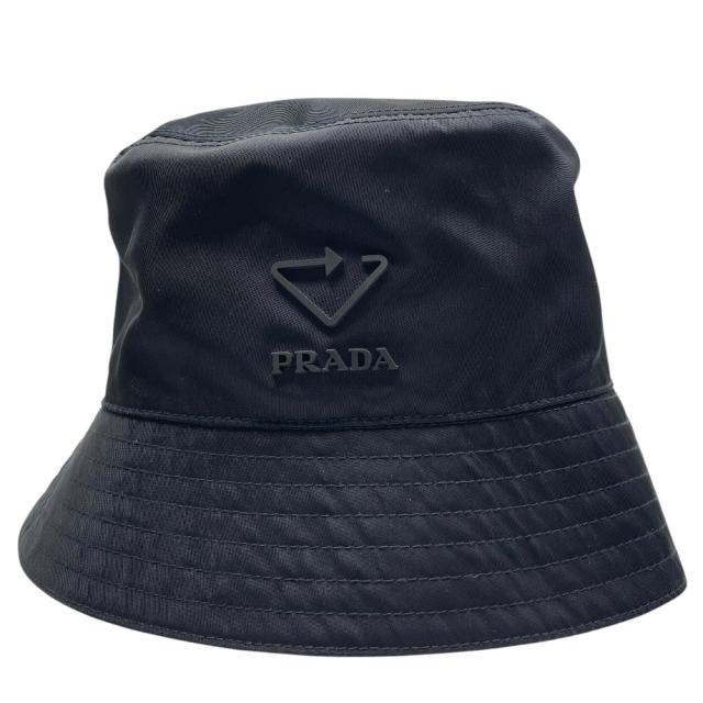 美品 プラダ Re-Nylon バケットハット 帽子 ナイロン ロゴ 2HC137 2DRT PRADA(サイズS) 洗練 高級感 モード ラグジュアリー スタイリッシュ 都会的 上品 人気 快適