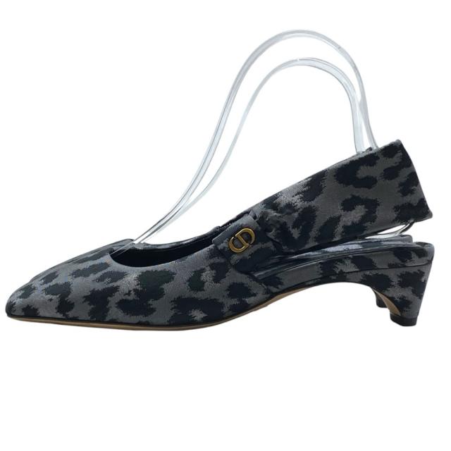 Christian Dior クリスチャンディオール MIZZA ミッツァ スリングバック パンプス シューキーパー付き レオパード[34 1/2(約21.5cm)] 洗練 高級感 エレガント ラグジュアリー スタイリッシュ 上品 都会的 人気_2