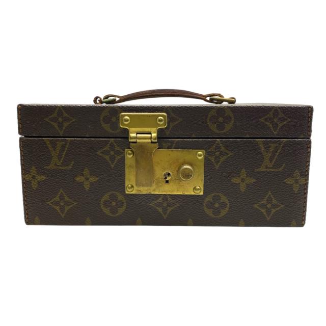 LOUIS VUITTON ルイ ヴィトン Boite A Tout ボワット・アトゥー ジュエリーケース M47236 モノグラムキャンバス ブラウン 収納 高級 洗練 上品 人気 定番 実用的 コレクション