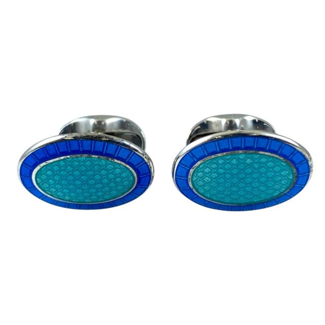 TIFFANY&amp;Co. ティファニー カフス カフリンクス カフスボタン アクセサリー Ag925 シルバー ブルー 上品 洗練 高級感 フォーマル ビジネス 人気 定番 スタイリッシュ エレガント